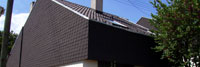Baukonstruktions-Detail: Beispiel, Dach-Wandanschluss